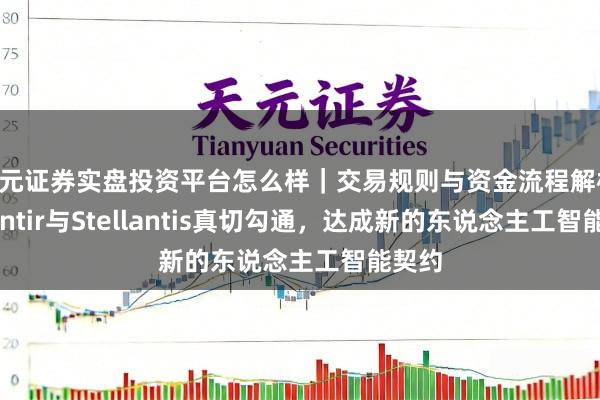 天元证券实盘投资平台怎么样｜交易规则与资金流程解析 Palantir与Stellantis真切勾通，达成新的东说念主工智能契约